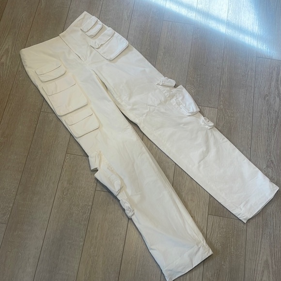Orseund Iris Ecru Pocket Pants Hailey Bieber Cargo Shadow Hill Gallery Dept - Picture 4 of 13
